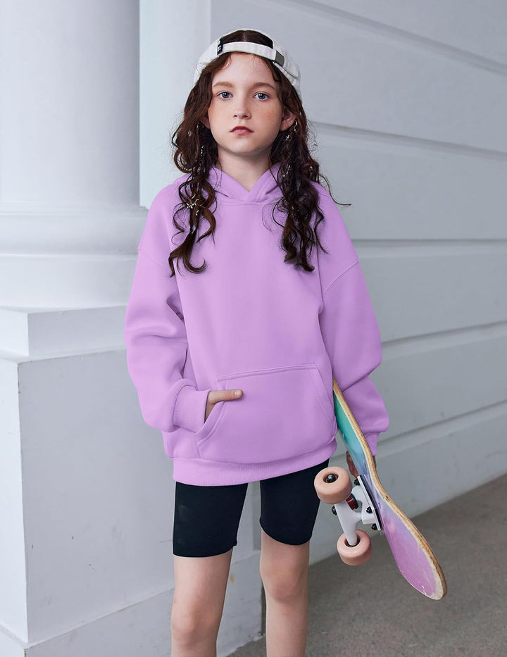 Arshiner Mädchen Kapuzenpullover Warm Fleece Kinder Hoodie Winter Pullover mit Tasche Sweatshirt für