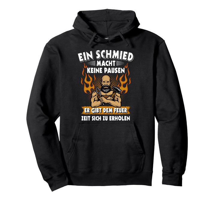 Hufschmied Schmiedezange Schürze Amboss Spruch Mann Fun Pullover Hoodie