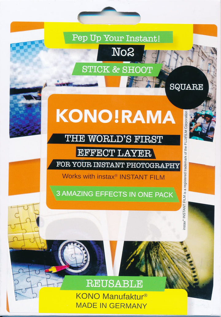 2-Square 3er Filter Set für Fuji INSTAX Square Filter Set 2 SQUARE, Filter Set 2 SQUARE