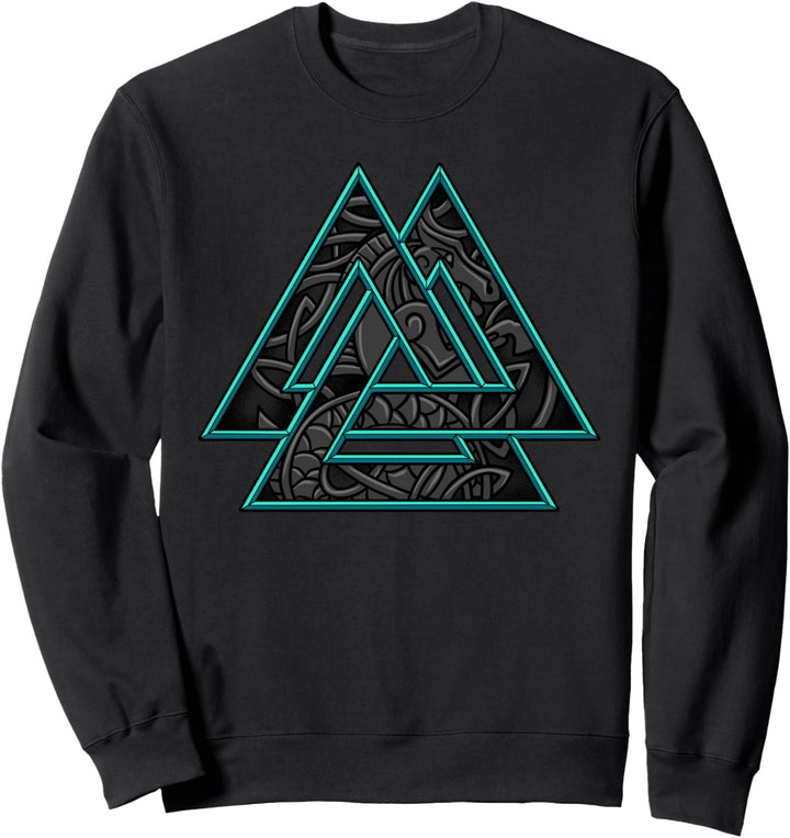 Valknut mit Jormungandr - Wikinger-Symbol Sweatshirt