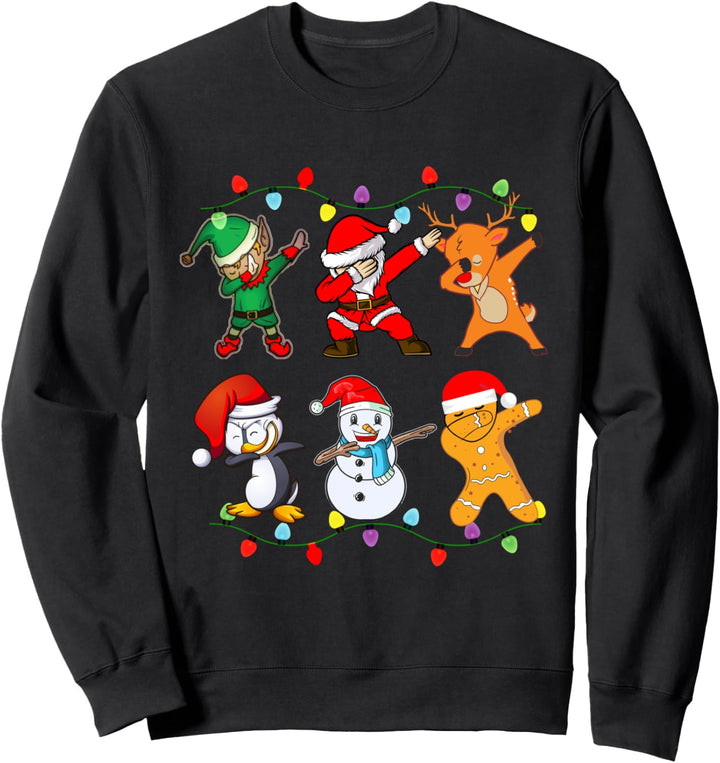 Xmas Dabbing Weihnachtsmann Elf Santa Christmas Weihnachten Sweatshirt