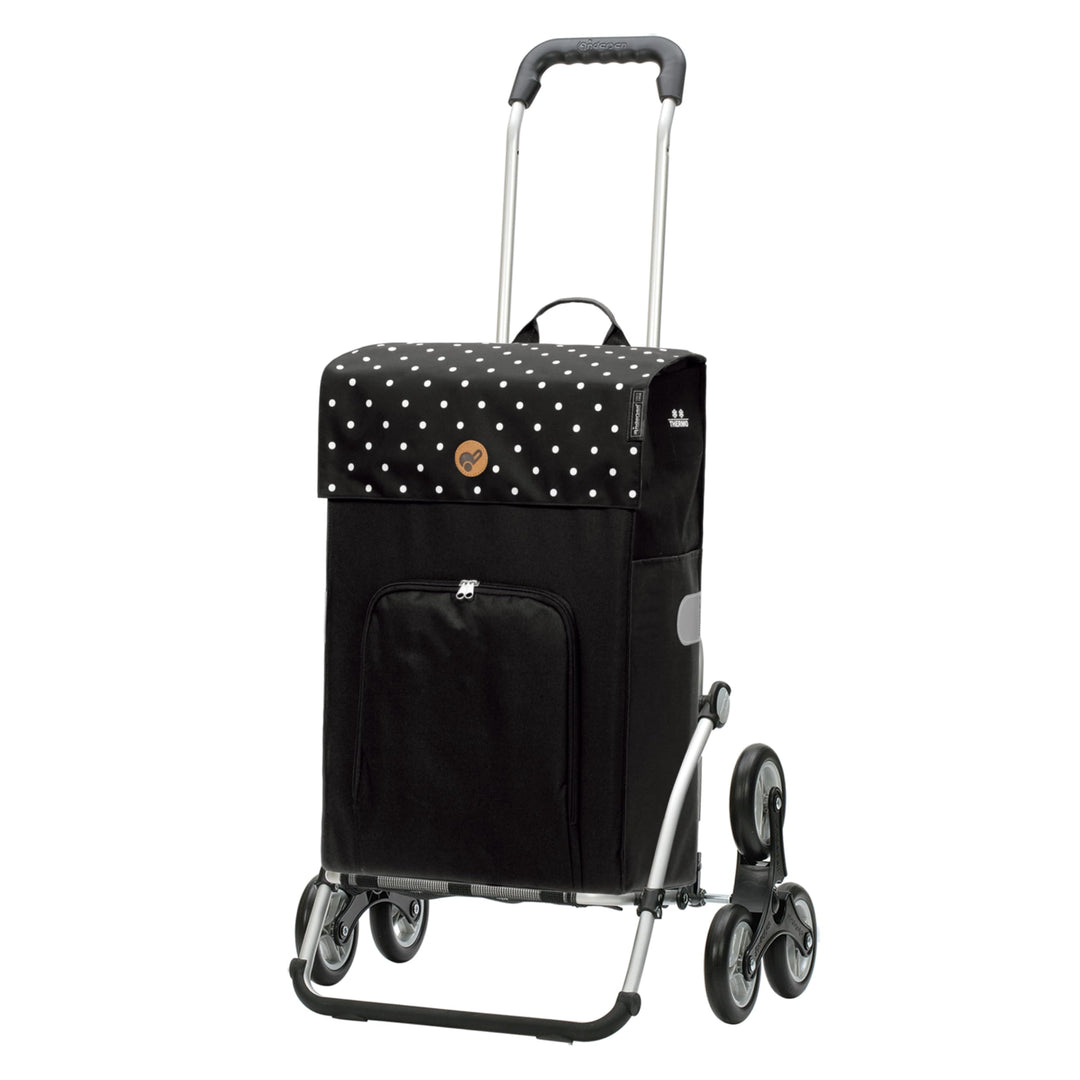 ANDERSEN Einkaufstrolley - Treppensteiger Royal Shopper Malit schwarz 49 L Einkaufswagen,langlebig,T