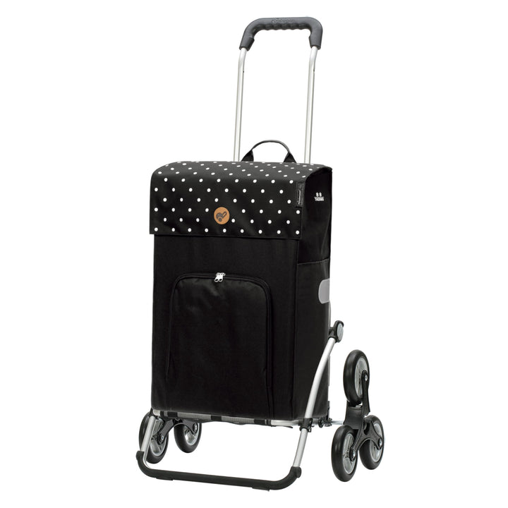 ANDERSEN Einkaufstrolley - Treppensteiger Royal Shopper Malit schwarz 49 L Einkaufswagen,langlebig,T