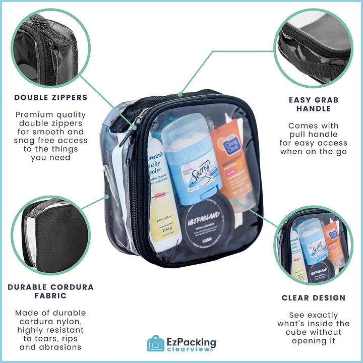 EzPacking Reise Kulturbeutel Tasche/Transparent sehen durch Veranstalter Gray, Gray