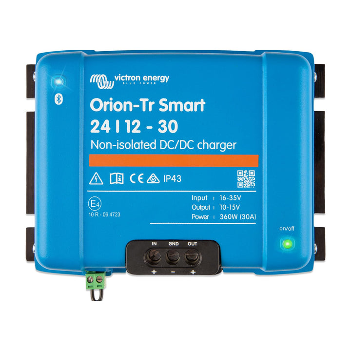 Victron Energy Orion-Tr Smart 24/12-Volt 30 Amp 360-Watt DC-DC Ladebooster, Nicht isoliert (Bluetoot