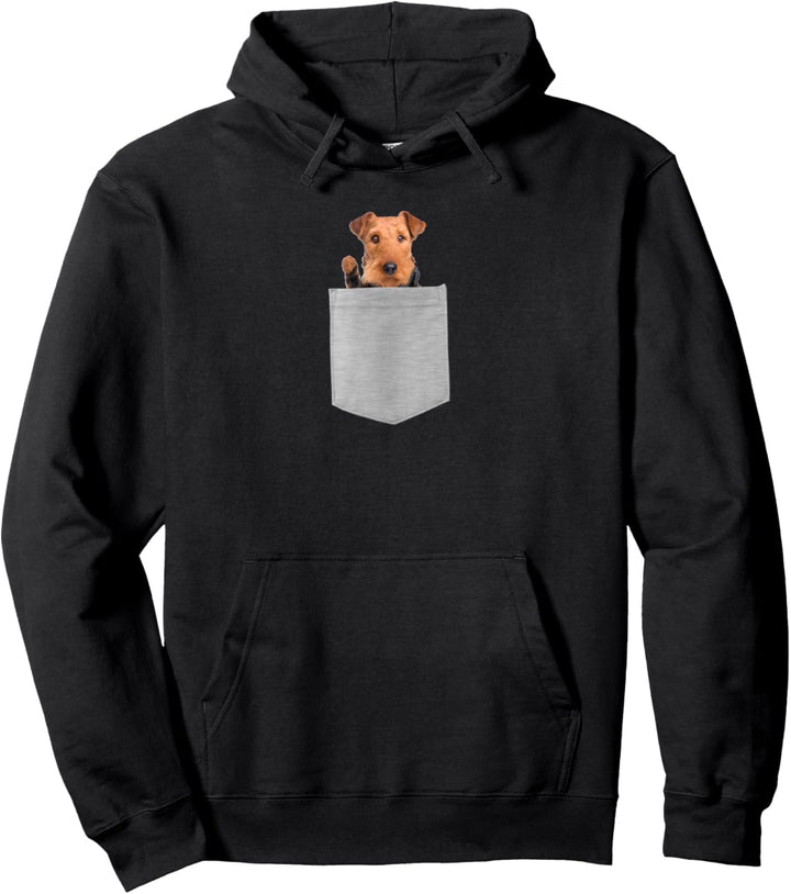 Dog in Your Pocket airedale Pullover Hoodie