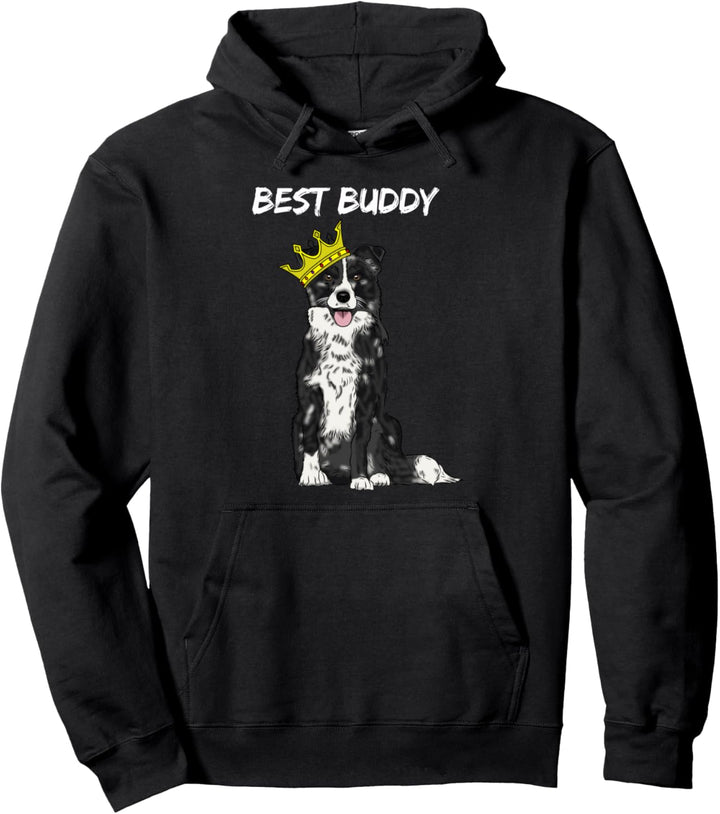 Best buddy - Go for a walk and play with your dogo king fun Pullover Hoodie