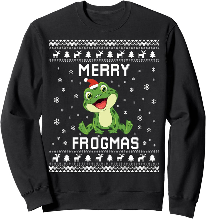 Frog Ugly Christmas Sweater Frog Lover Holiday Present Sweatshirt