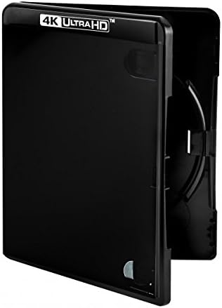 Amaray 4K Blu-ray Hüllen, 15 mm, Maschinen-Pack-Qualität, Schwarz, 25 Stück