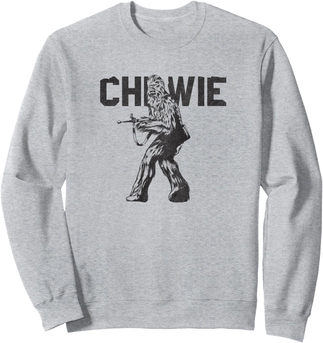 Star Wars Last Jedi Chewie Distressed Sweatshirt
