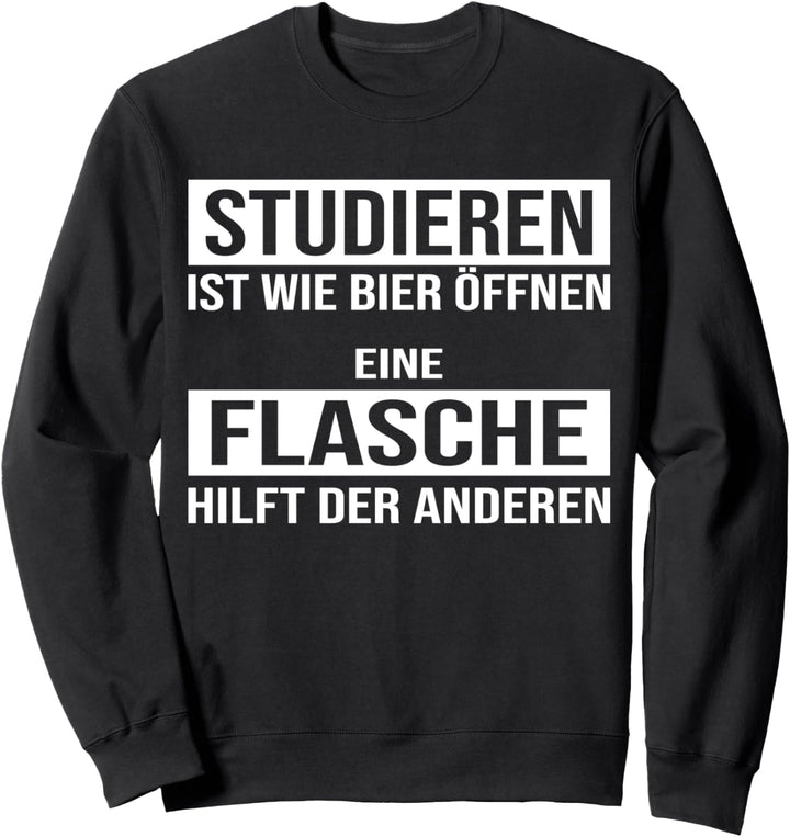 Lustiges Studenten und Bier Sweatshirt