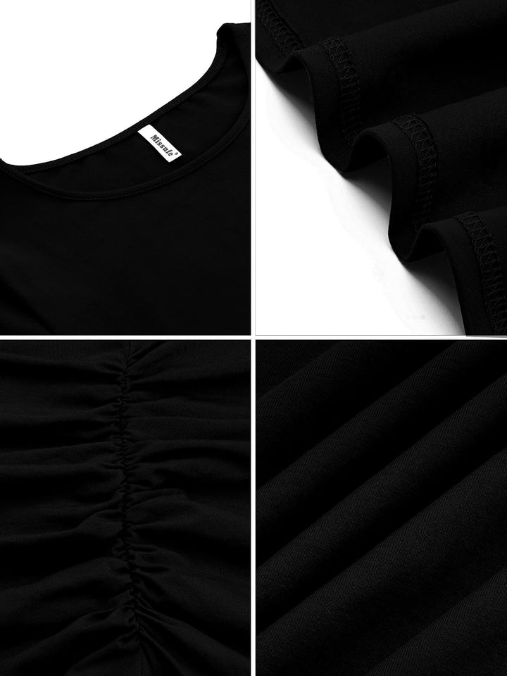 Missufe Damen Freizeitkleid Bodycon Enges Figurbetontes Bleistiftkleid Knielanges Kleider M Klassisc