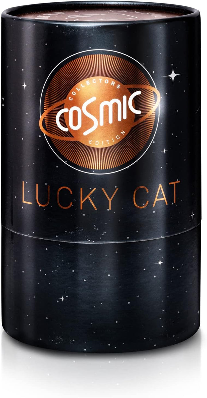 DONKEY Lucky Cat Cosmic Edition Mars Shiny Copper | Winkekatze, Maneki Neko, 15 cm, in Geschenkverpa