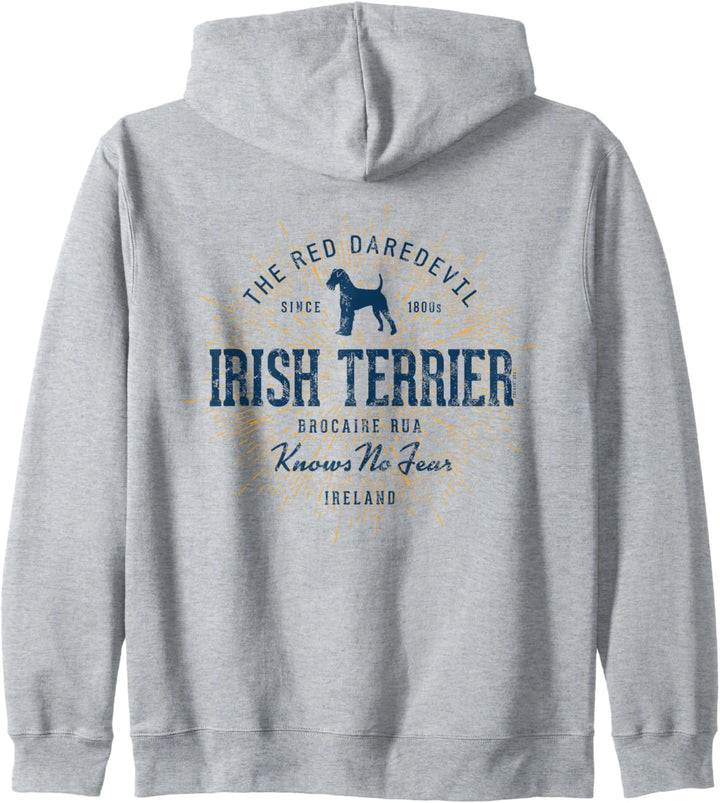 Vintage Retro Irish Terrier Kapuzenjacke