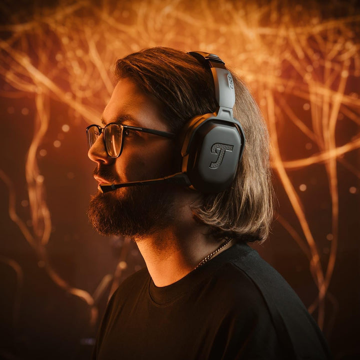 Teufel CAGE PRO Wireless Gaming Headset Kabellos Bluetooth mit integrierte Mikrofon, Akkulaufzeit 68