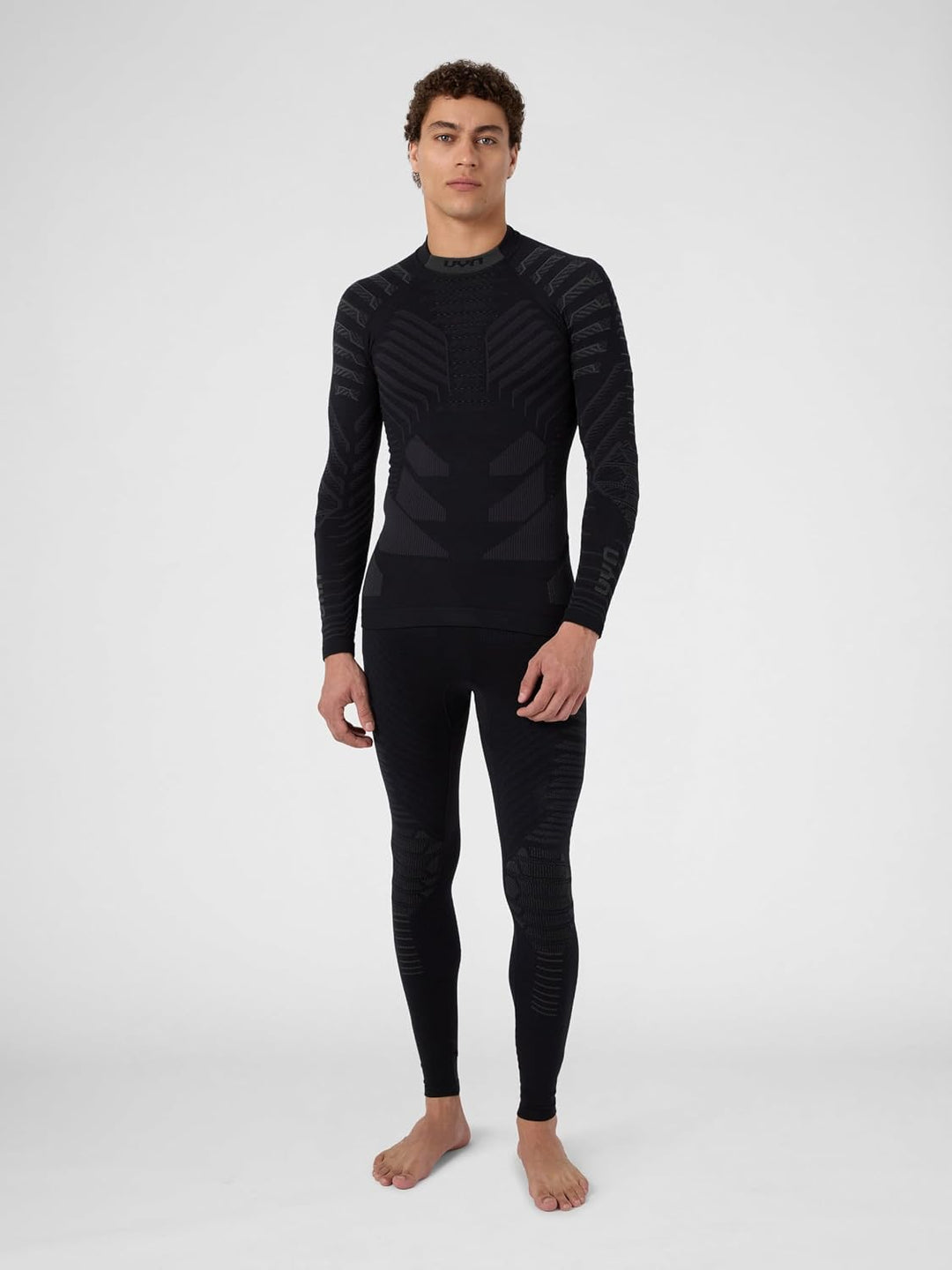 UYN Herren Resilyon Langarmshirt (1er Pack), Black/Anthracite