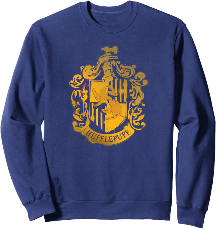 Harry Potter Hufflepuff Crest Stencil Sweatshirt