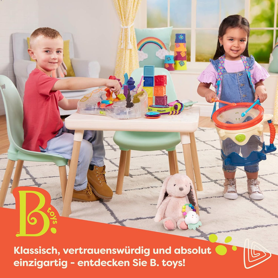 B. toys Kugelbahn Motorikspielzeug – Hammerspiel mit Hammer und 4 Kugeln – Lernspielzeug Hämmerchens