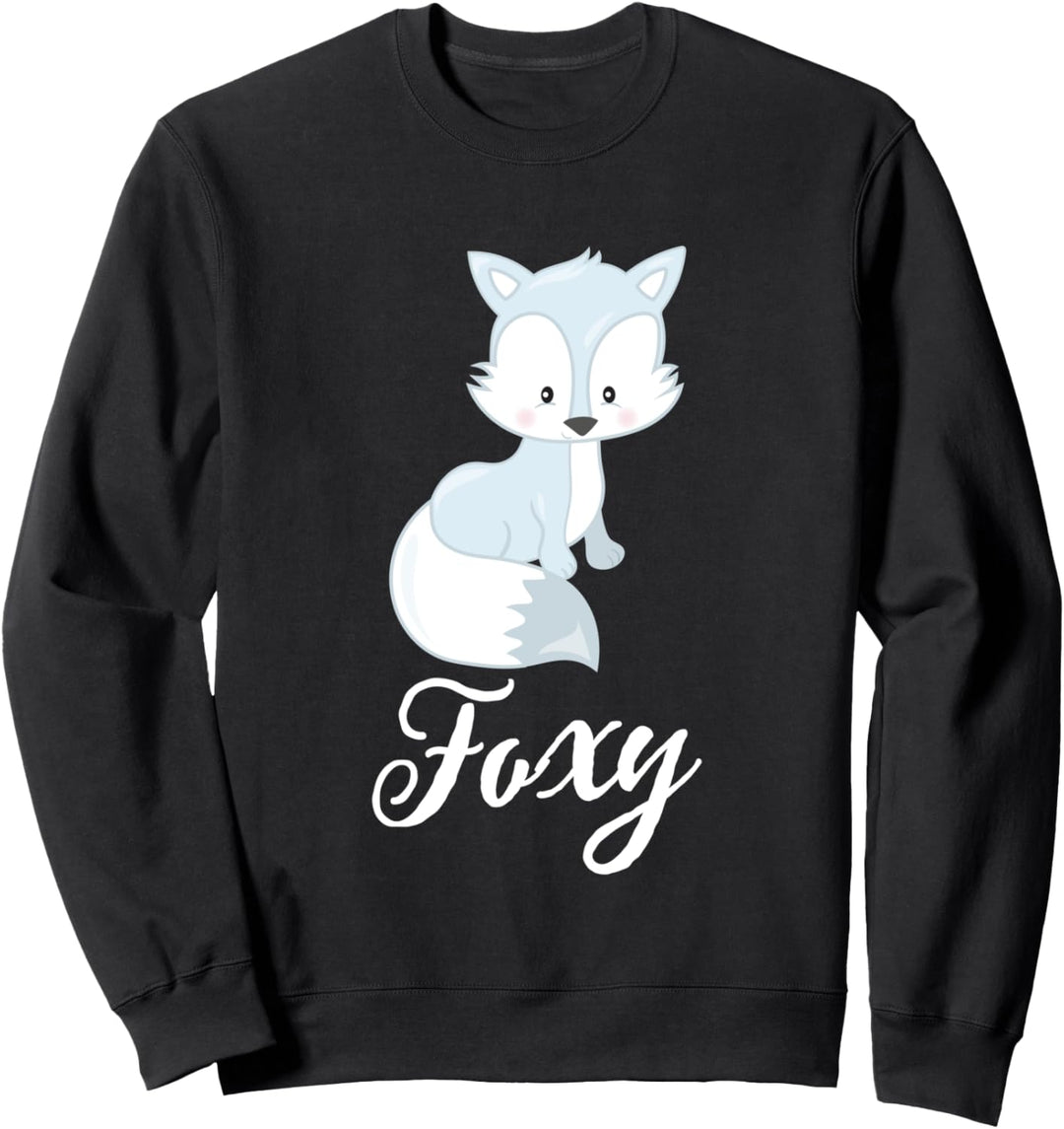Foxy! Weisser Polarfuchs Sweatshirt