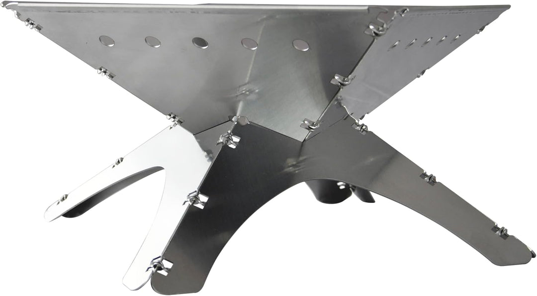 Winnerwell Flatfold Feuerstelle - Medium | Portable Edelstahl Feuer Pan