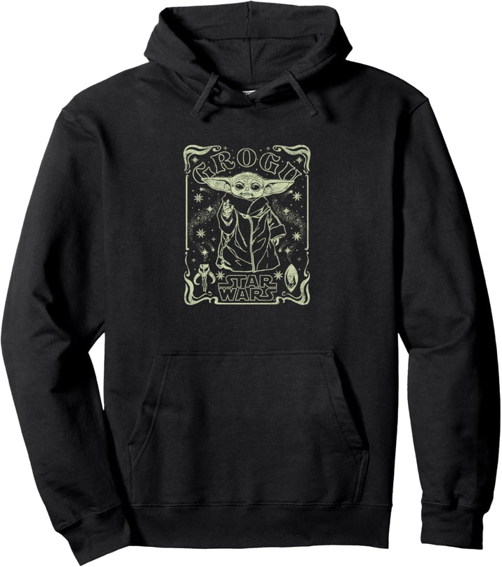 Star Wars: The Mandalorian Starry Grogu Tarot Style Pullover Hoodie