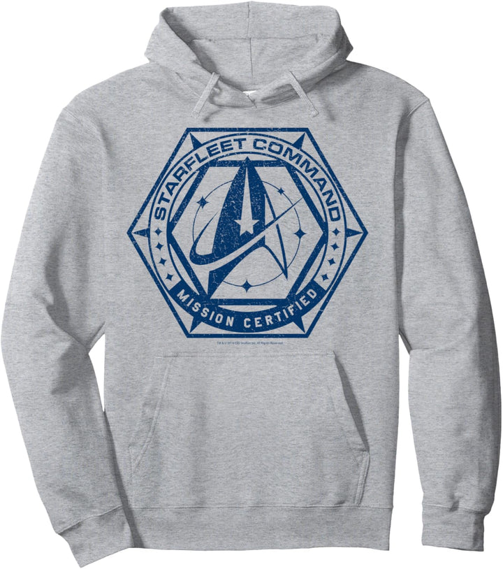 Star Trek Discovery Mission Certified Chest Logo Pullover Hoodie