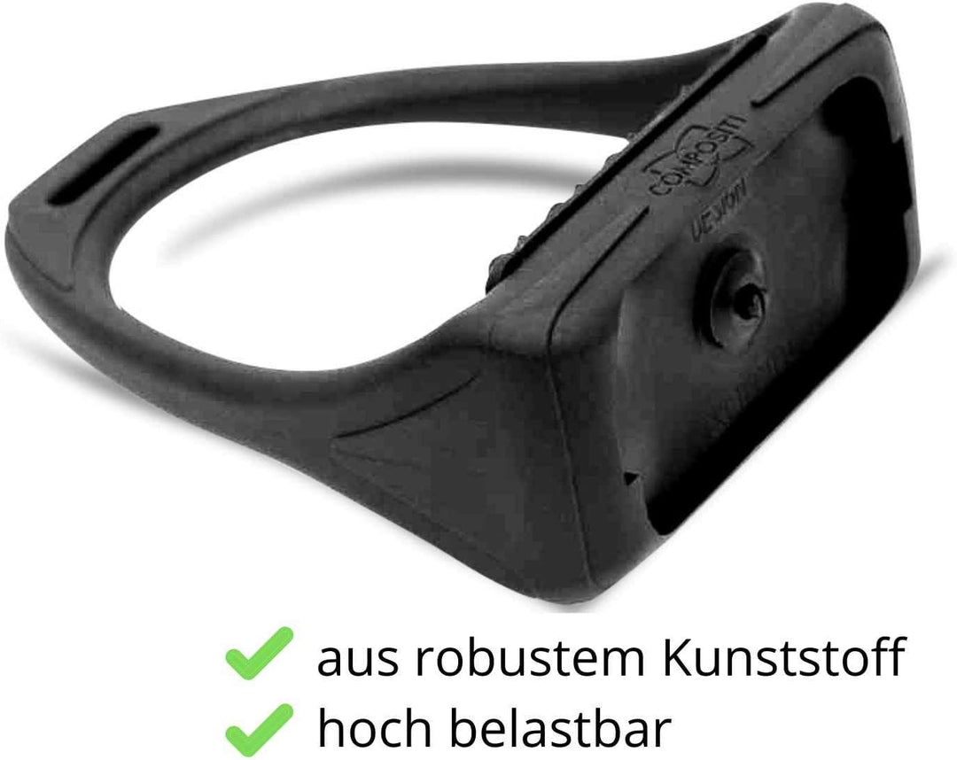 Compositi AMKA Soft Reflex Kunststoff Steigbügel schwarz breit rutschsicher mit Flexibler Tritffläch