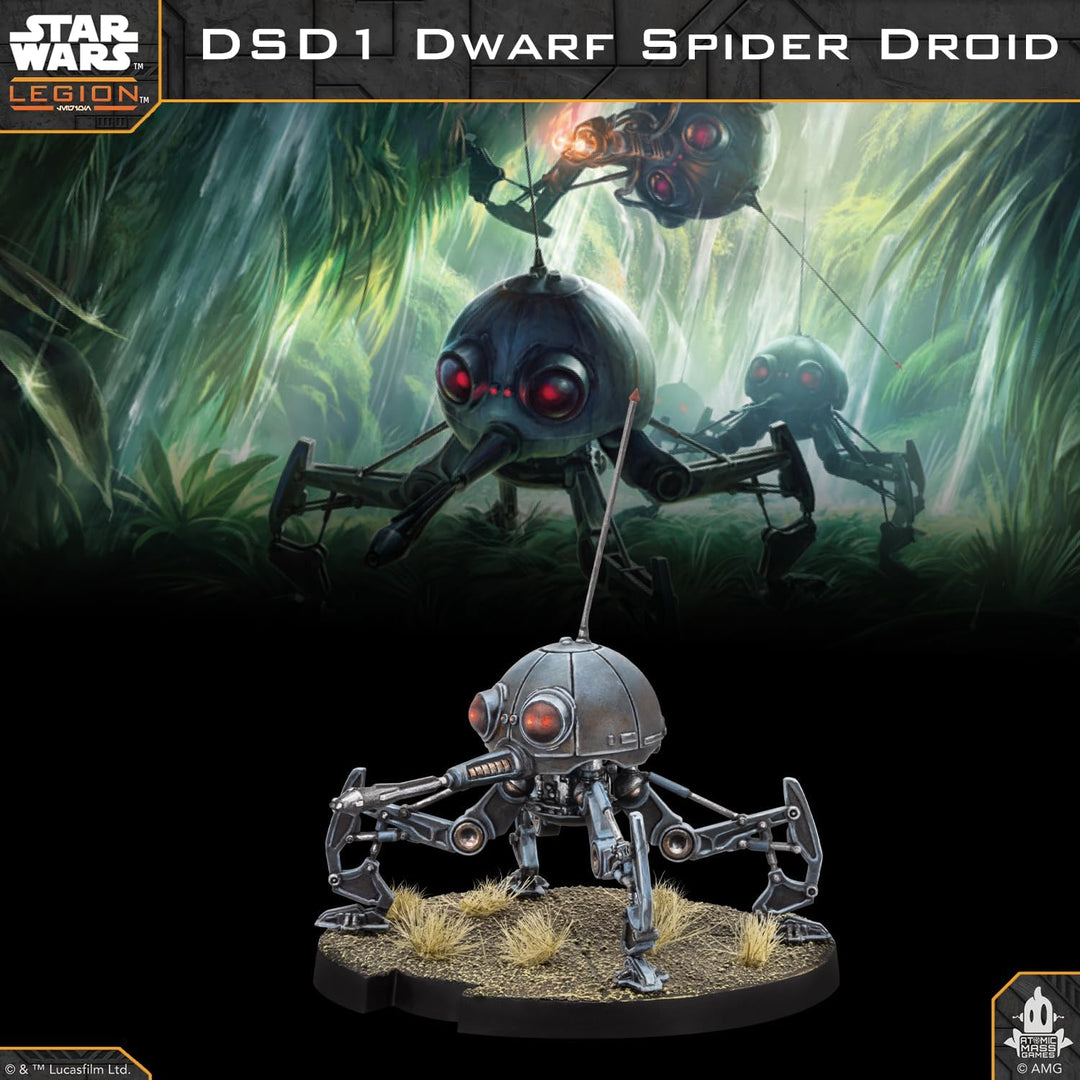 Asmodee, Star Wars: Legion – DSD1 Dwarf Spider Droid (ZSD1-Zwergspinnendroide), DE-Version, Tabletop