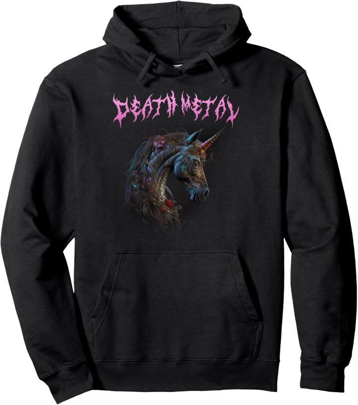 Metal Festival Metalhead Einhorn Death Metal Metalcore Pullover Hoodie