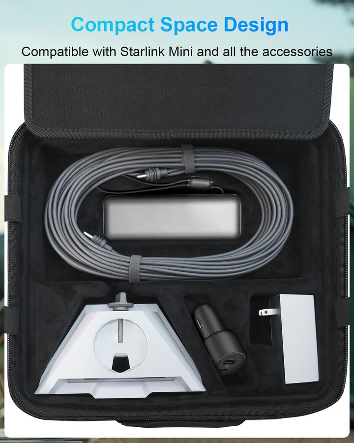 Mwin Starlink Mini Tasche - Starlink Mini Zubehör Leichtes Reiseetui Spritzwassergeschützte und Stos