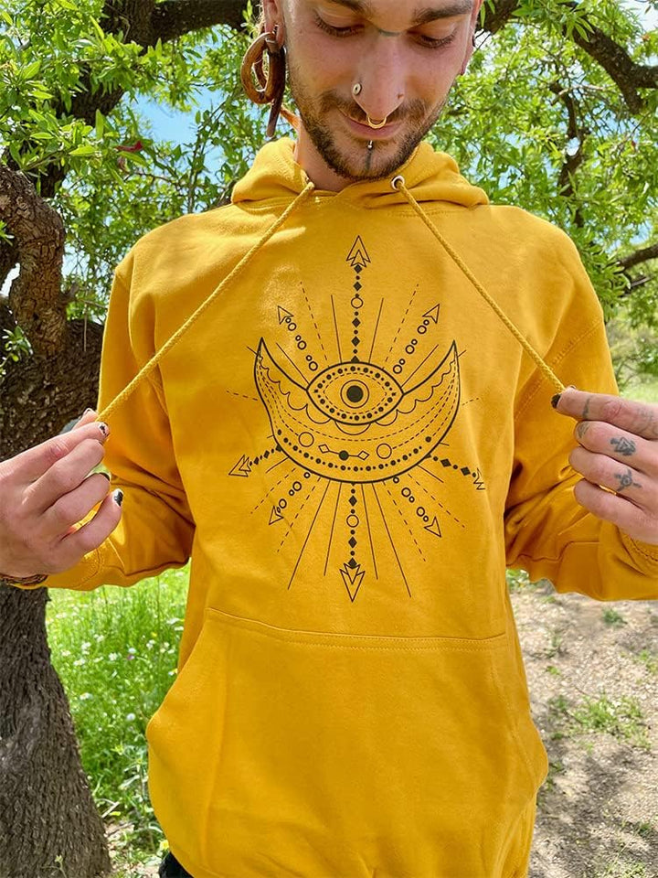 Planetensystem Hoodie Senfgelb (S), S