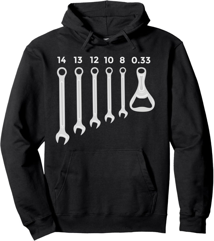 Handwerker Geschenkidee: 0,33 Schlüssel Flaschenöffner Pullover Hoodie