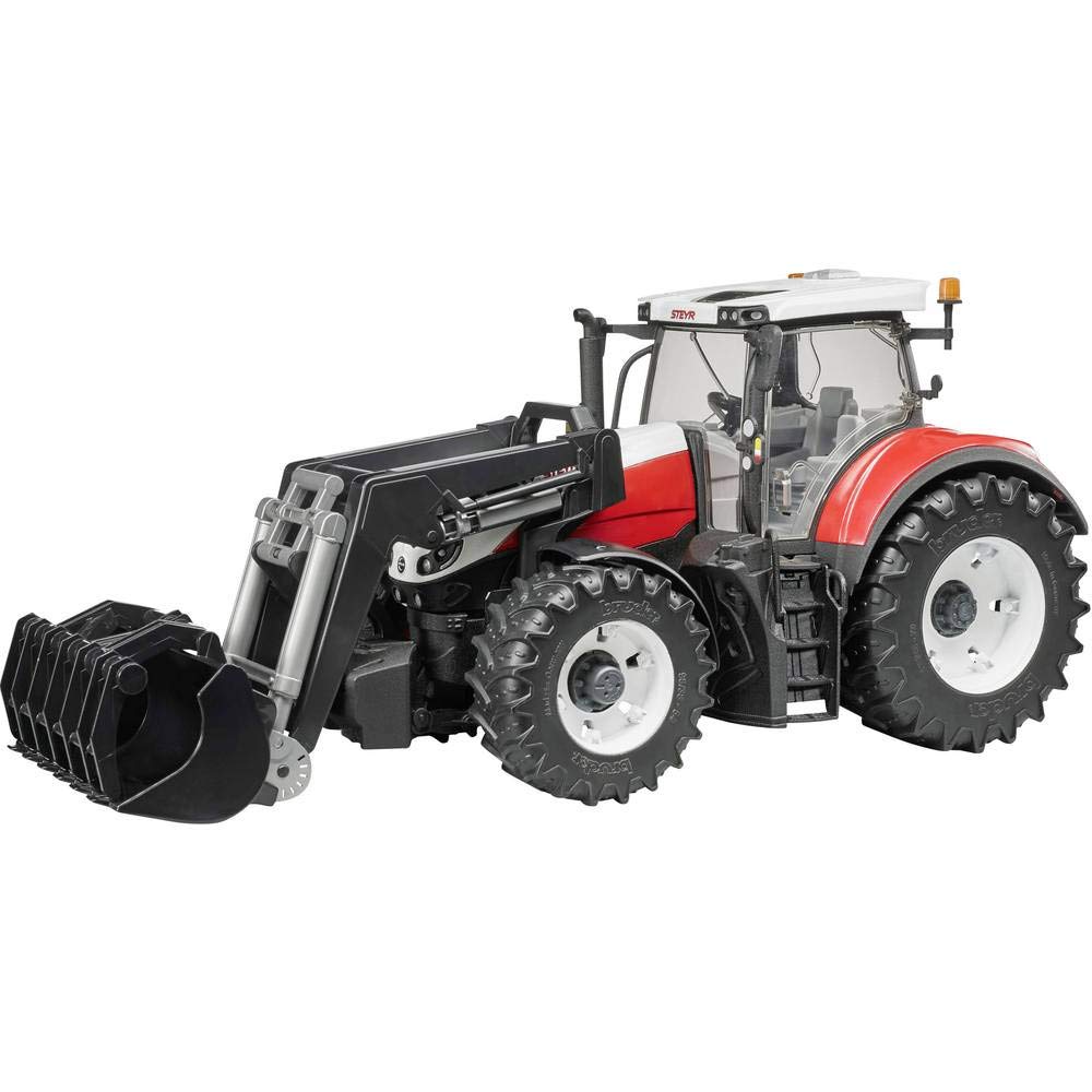 bruder 03181 - Steyr 6300 Terrus CVT mit Frontlader - 1:16 Bauernhof Landwirtschaft Traktor Trecker