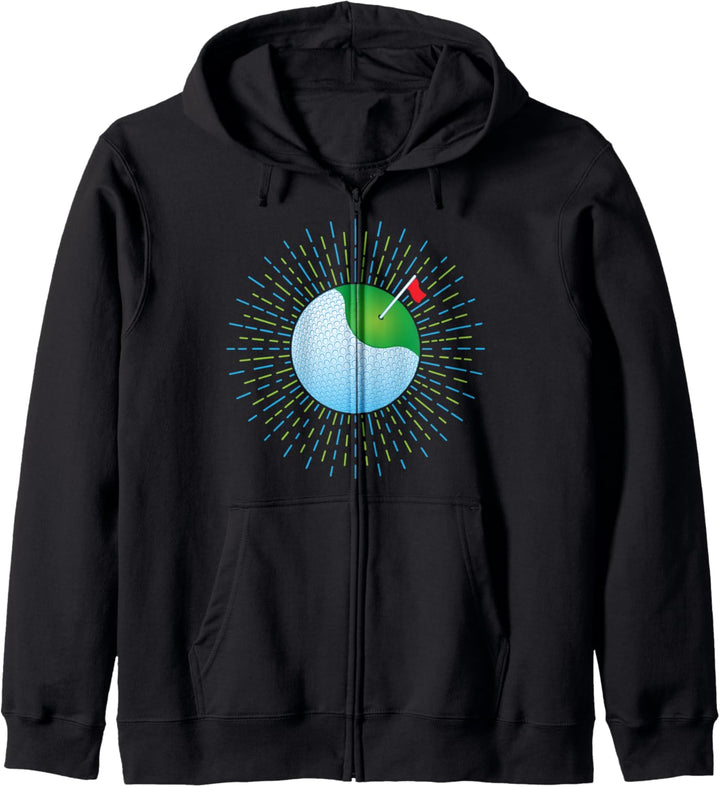 Golfball, der wie die Erde aussieht geschenk Kapuzenjacke