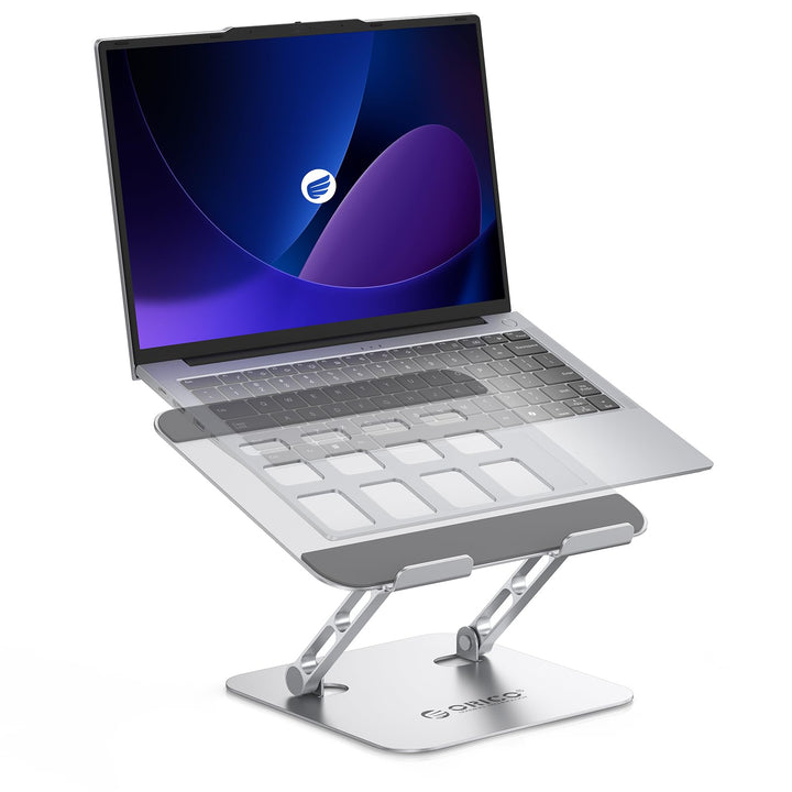 ORICO Laptop Ständer Höhenverstellbarer, Faltbarer Aluminium Notebook Ständer, Belüfteter Ergonomisc