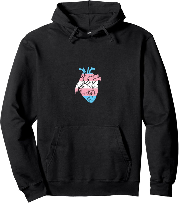Transgender Anatomical Heart Nurse Trans Pride LGBT Gift Pullover Hoodie
