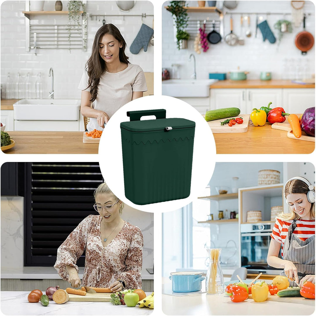 Arbeitsplatte Mülleimer 27 X 13 X 29 Cm Komposteimer Für Küche Hängender Mülleimer Biomülleimer Häng