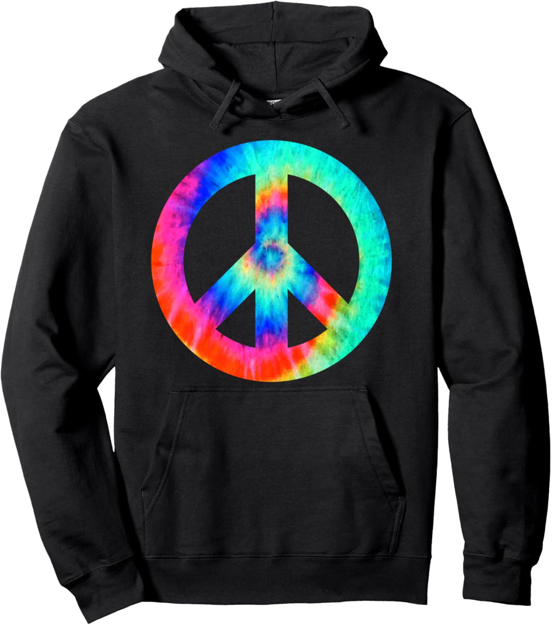 Cooles Peace-Zeichen, Batikfärbung für Jungen und Mädchen Pullover Hoodie