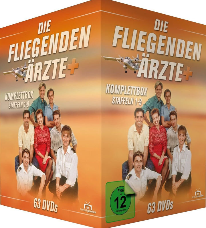 Die fliegenden Ärzte - Komplettbox, Staffeln 1-9 (63 Discs), DVD