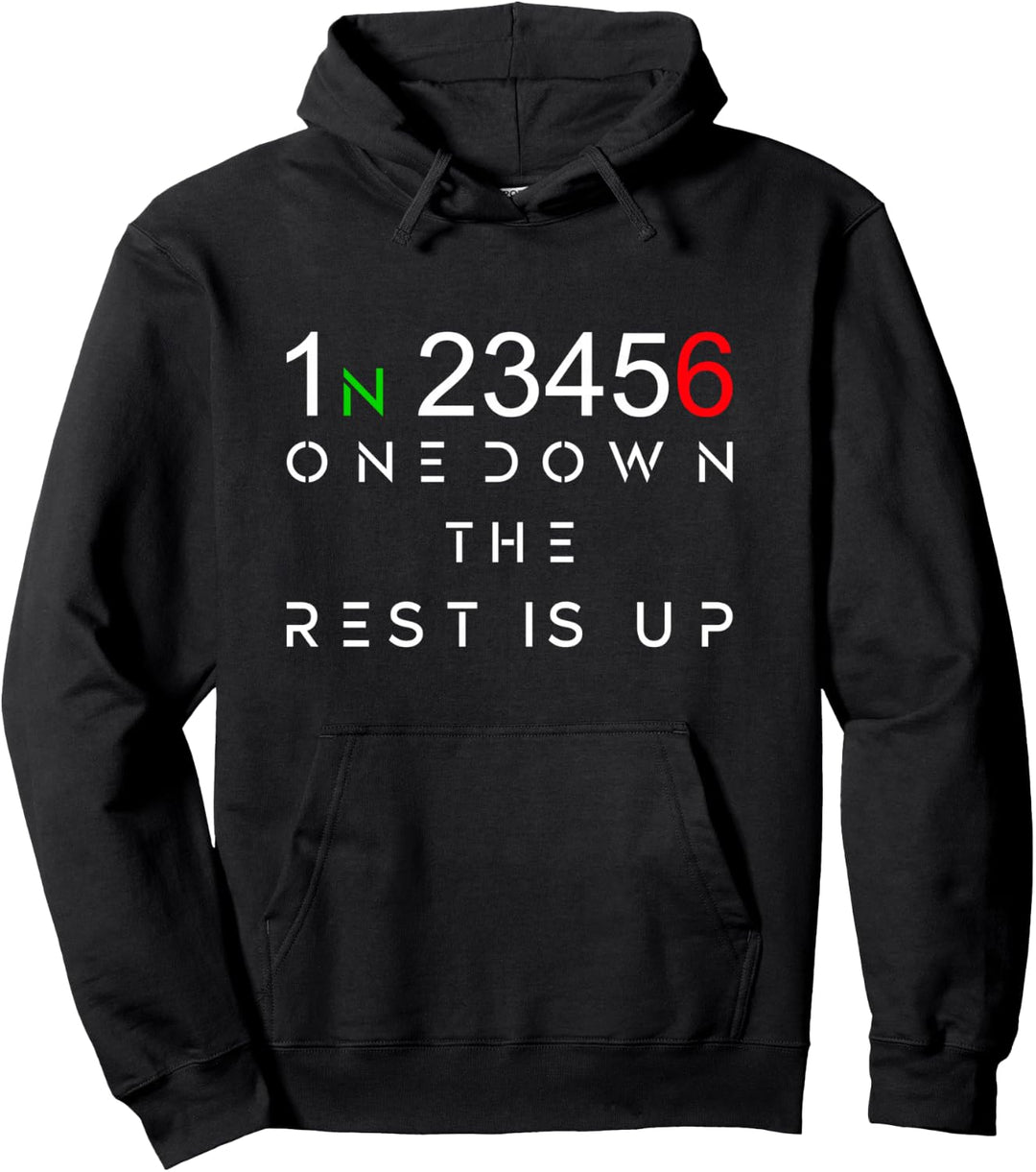 One Down The Rest Is Up - Motorrad Pullover Hoodie