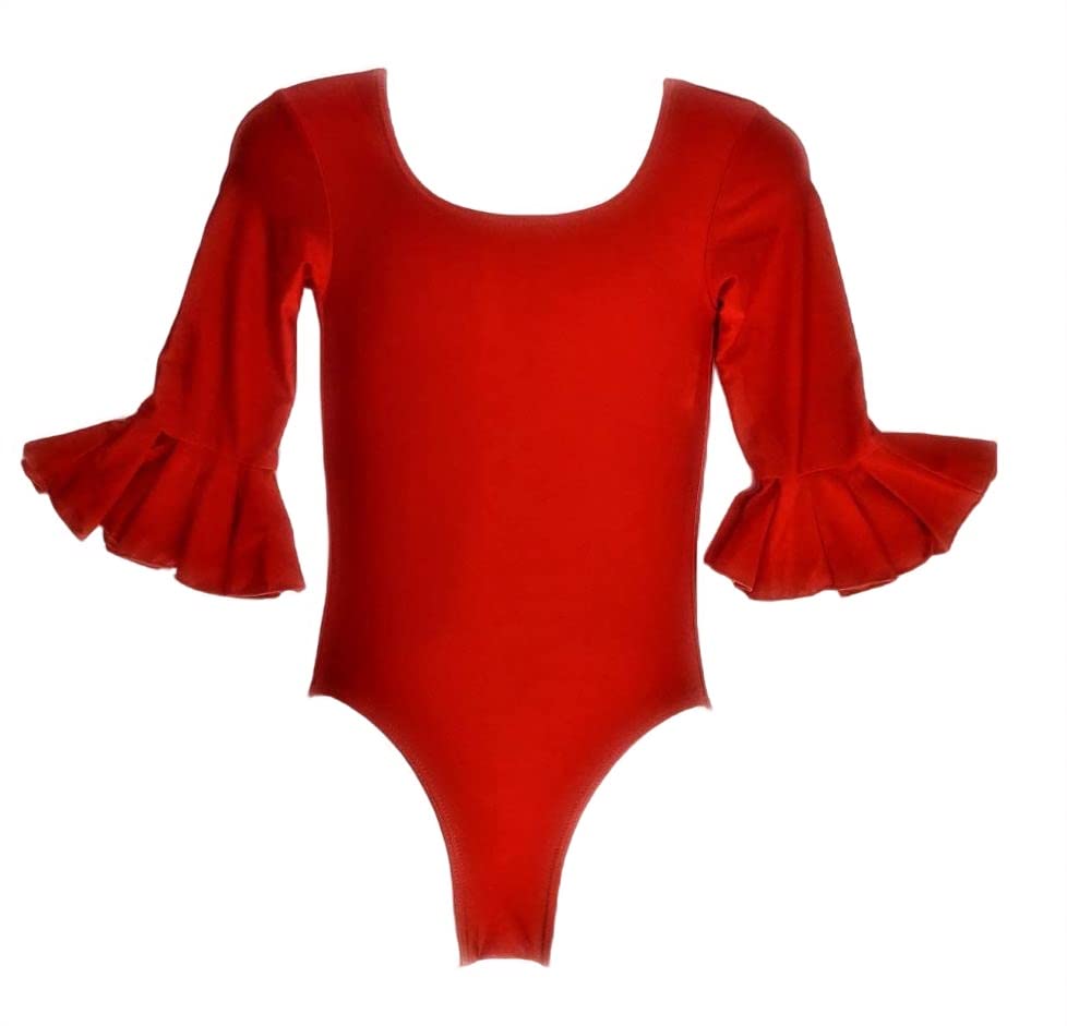 Strampler für Flamenco und Tanz, Rot 46, 46