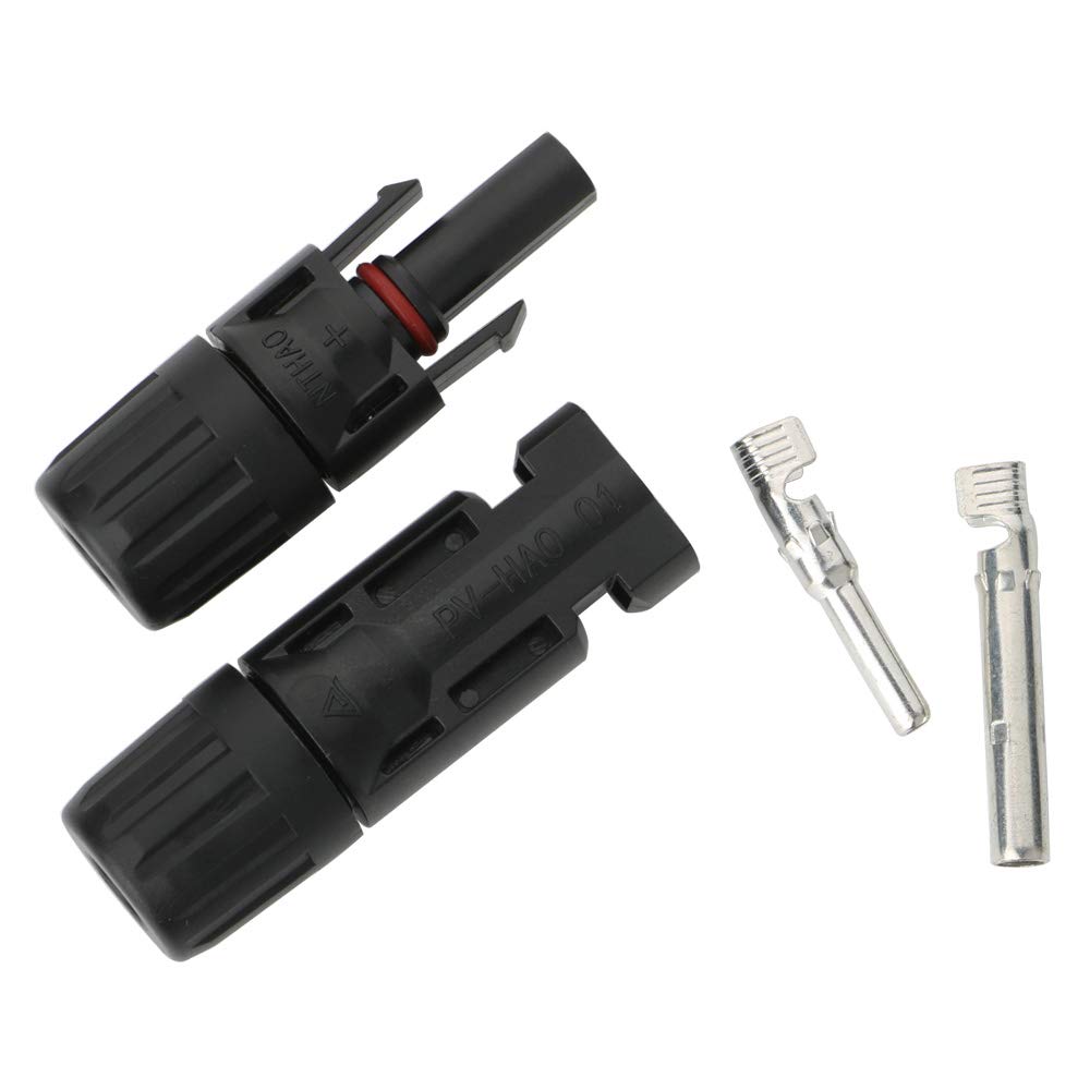 GTIWUNG 20 Paar Männlich/Weiblich Solarpanel Kabelstecker, Solar Panel Kabel Anschlüsse Stecker, Pho