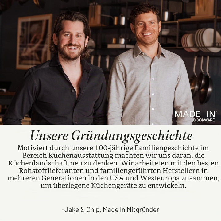 Made In Cookware – 3,79 l Edelstahltopf mit Deckel – 5-lagiger Sossentopf mit Edelstahlbeschichtung