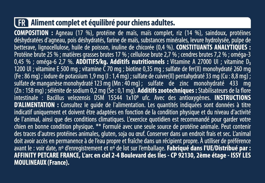 ADVANCE Lamm &amp; Reis Hundefutter, 12kg, 1er Pack (1 x 12 kg), 12 kg