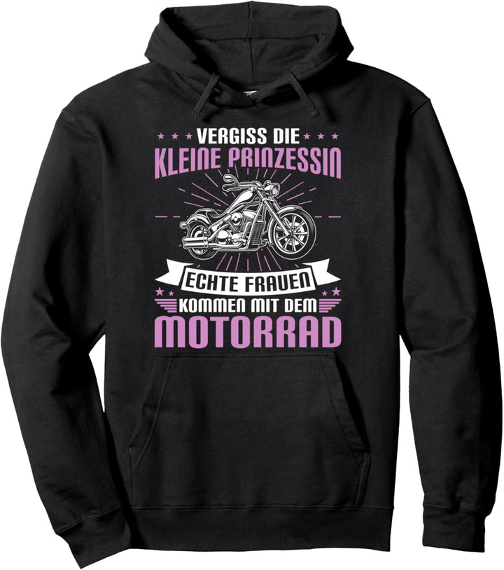 Motorradfahrer Sprüche Echte Frauen kommen mit dem Motorrad Pullover Hoodie
