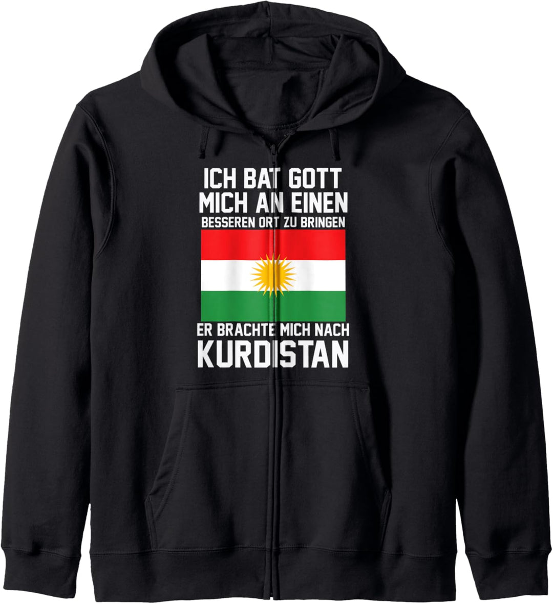 Kurdistan Kurdische Flagge Kurde Kurdisch Lustig Kapuzenjacke