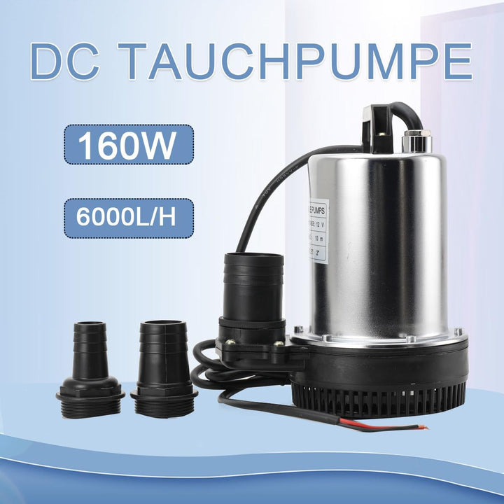 Schmutzwassertauchpumpe, DC 12V Tauchwasserpumpe Fördermenge