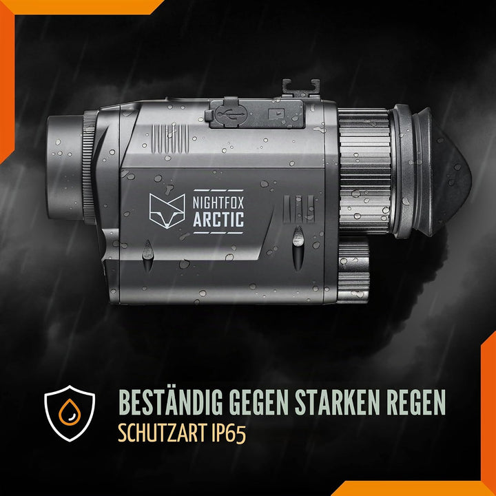 NIGHTFOX Arctic Thermo-Nachtsicht-Monokular, Kopf- oder Helmmontage, niedrige Latenz, 50 fps Thermok