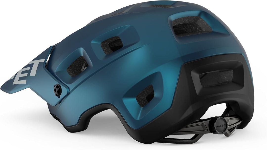MET Sport Helm Terranova Helmet, Blau/Schwarz (Mehrfarbig), S