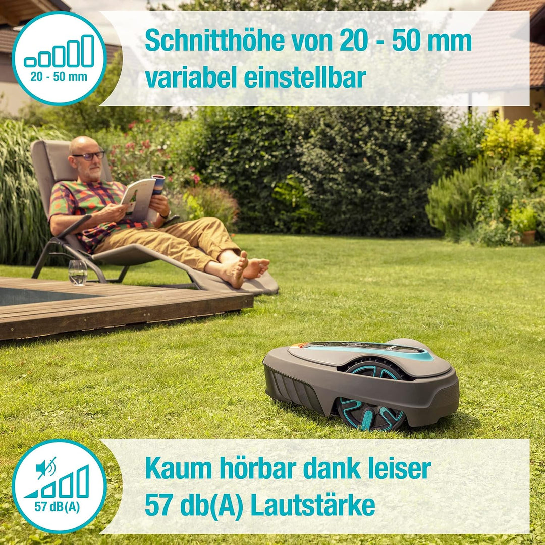 Gardena Mähroboter smart SILENO life 1000 m² Set &amp; Mähroboter smart SILENO City 600 m² Set